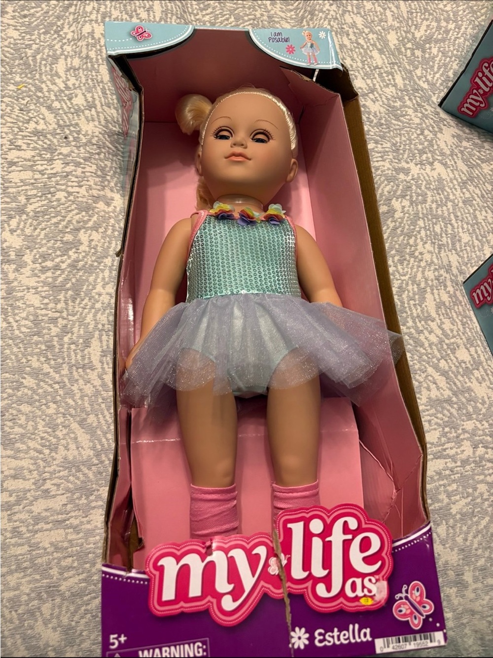My Life Estella Ballerina blonde Dancing doll 18” pose able retired New in box